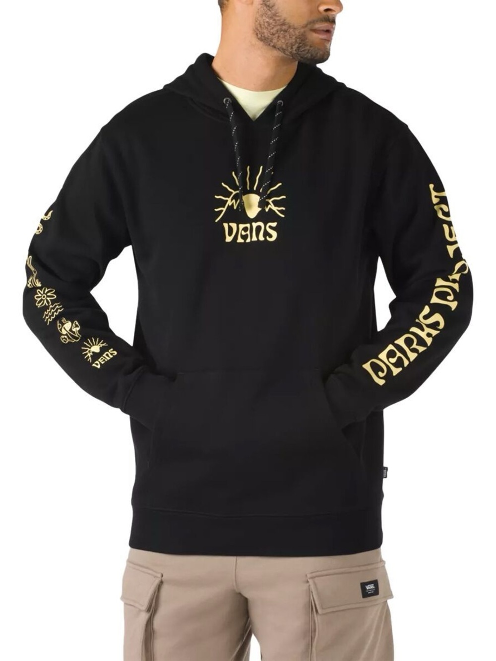 Vans x Parks Project Iconic Pullover Hoodie - Black, Medium, EUC